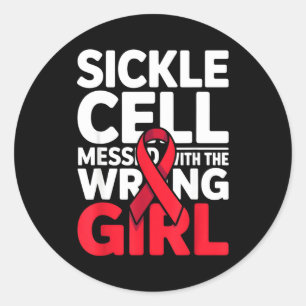 Support Messed Wrong Sickle Warrior Cell Classic Round Sticker