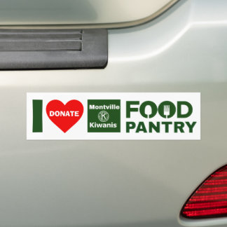 Support Montville Kiwanis Food Pantry Bumper Sticker