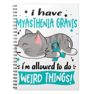 Support Myasthenia Gravis Awareness Ribbon Gifts Notebook