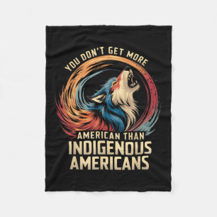 Support Native Americans Against Trump _1  Fleece Blanket