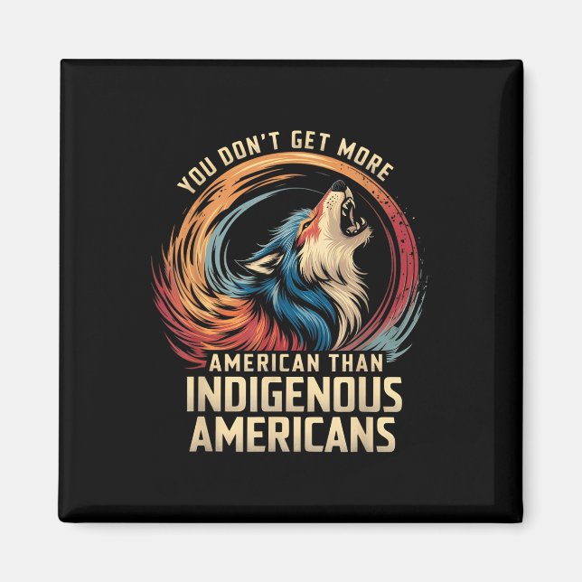 Support Native Americans Against Trump _1  Magnet (Front)