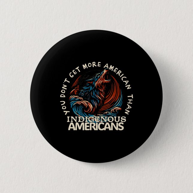 Support Native Americans Against Trump  6 Cm Round Badge (Front)