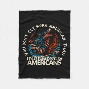 Support Native Americans Against Trump Fleece Blanket