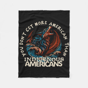 Support Native Americans Against Trump Fleece Blanket