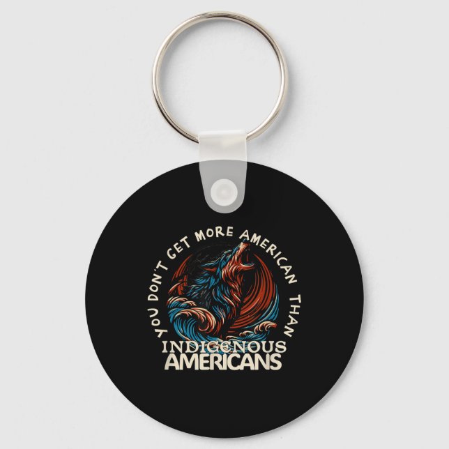 Support Native Americans Against Trump  Key Ring (Front)
