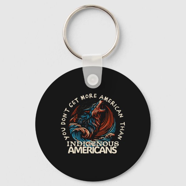 Support Native Americans Against Trump  Key Ring (Front)