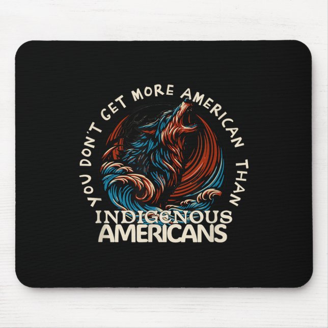 Support Native Americans Against Trump  Mouse Pad (Front)