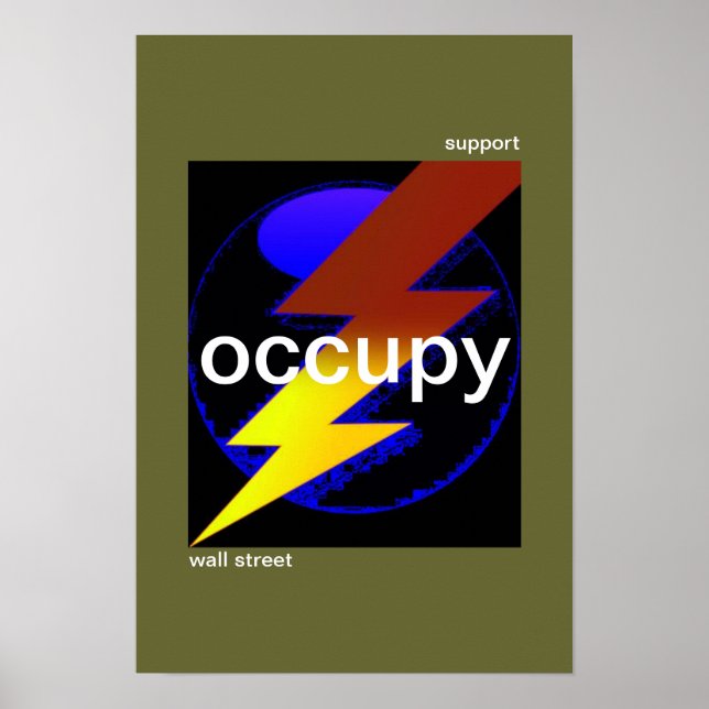 support occupy wall street poster (Front)