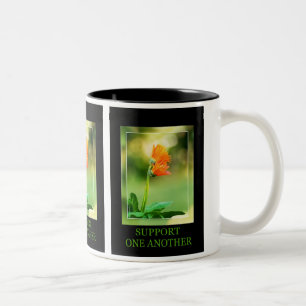 Support One Another Two-Tone Coffee Mug