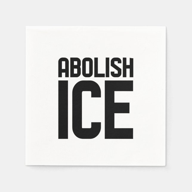 Support our immigrant Abolish Ice Protest  Napkin (Front)