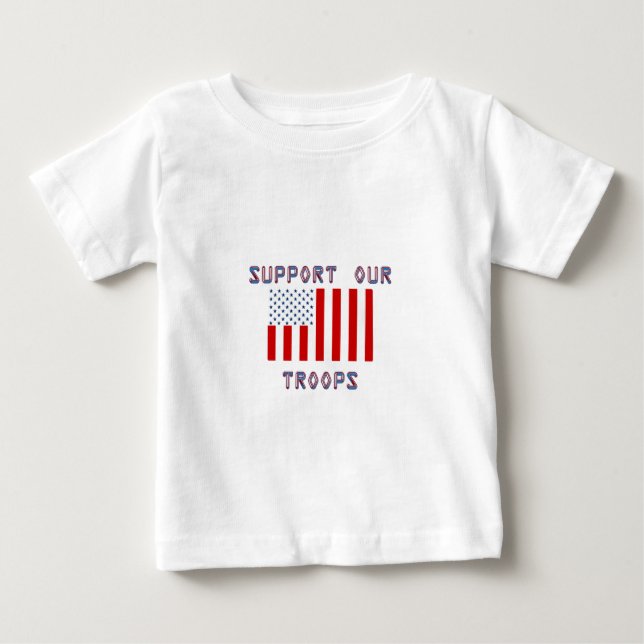 Support our troops baby T-Shirt (Front)