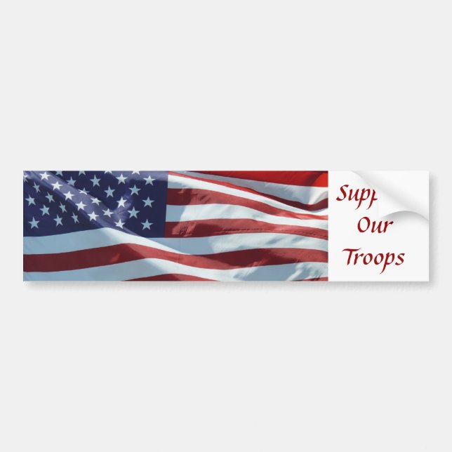 Support Our Troops Bumper Sticker (Front)