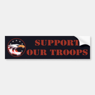 Support Our Troops (Eagle) Bumper Sticker