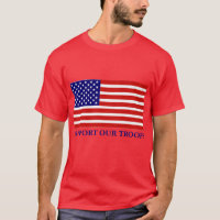 Support Our Troops Flag Mens T-shirt