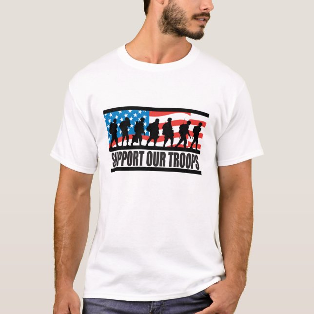 Support our Troops Mens T-Shirt (Front)