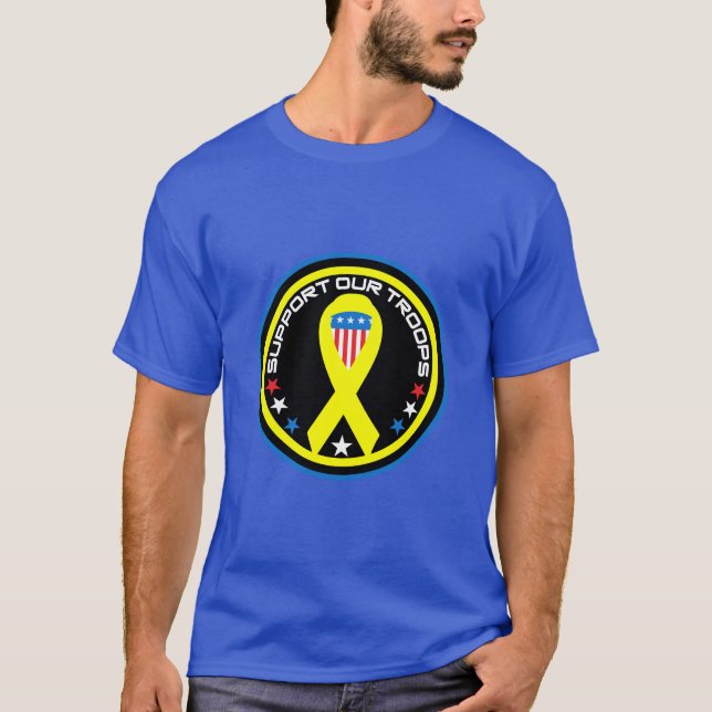 Support Our Troops Patriotic T-Shirt (Front)