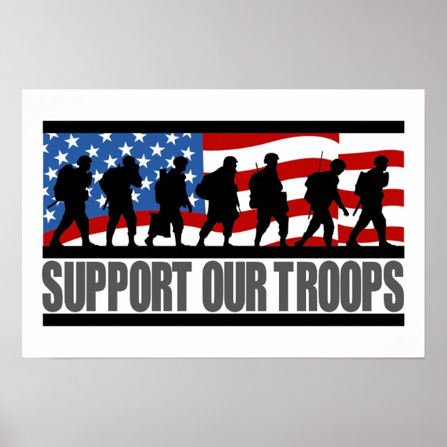Support our Troops poster (Front)