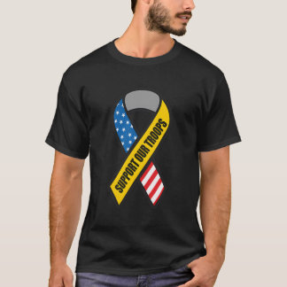 Support Our Troops Ribbon T-Shirt