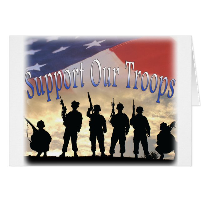 Support Our Troops Soldiers (Front Horizontal)
