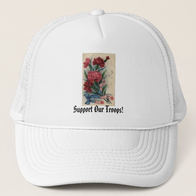 Support Our Troops! Trucker Hat (Front)