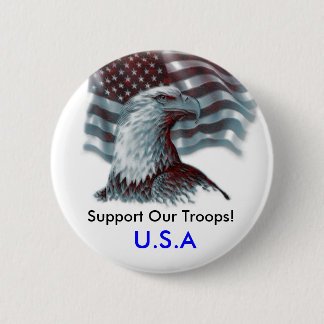 Support Our Troops/USA Button