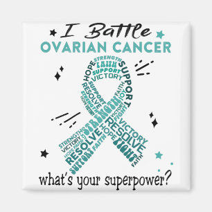 Support Ovarian Cancer Warrior Gifts Magnet