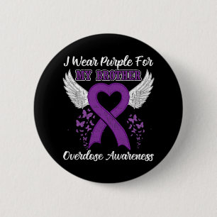 Support Overdose Awareness Month Costume Brother G 6 Cm Round Badge