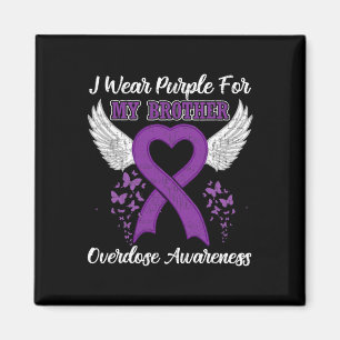 Support Overdose Awareness Month Costume Brother G Magnet