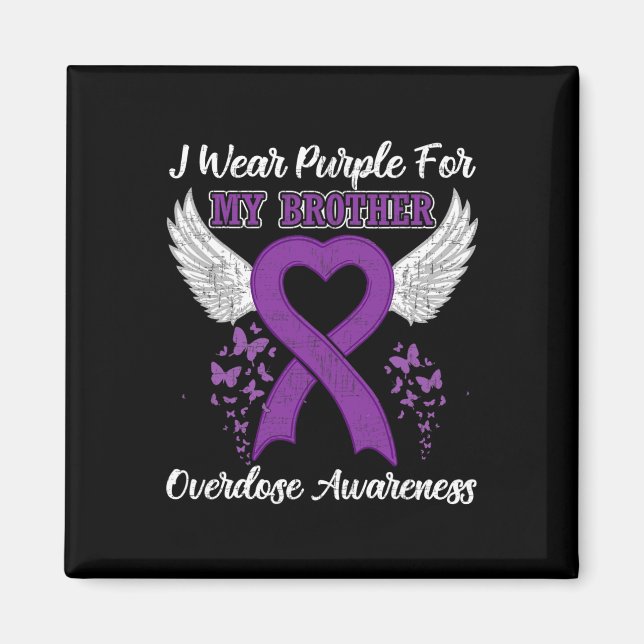 Support Overdose Awareness Month Costume Brother G Magnet (Front)