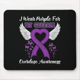 Support Overdose Awareness Month Costume Grandpa G Mouse Pad