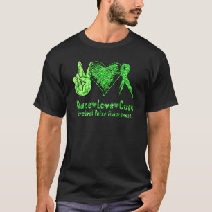 Support Peace Love Cure Cerebral Palsy Cp Green T-Shirt