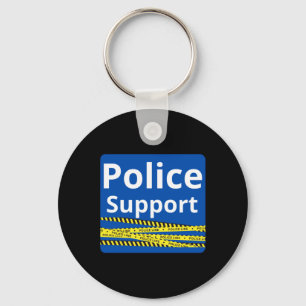 Support Police Key Ring