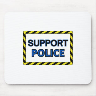 Support Police Sticker2 Mouse Pad