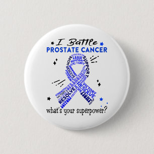 Support Prostate Cancer Warrior Gifts 6 Cm Round Badge