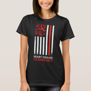 Support Ribbon Red Heart Disease Awareness T-Shirt