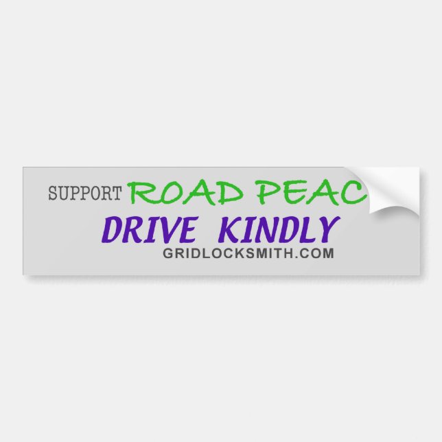 SUPPORT ROAD PEACE BUMPER STICKER (Front)