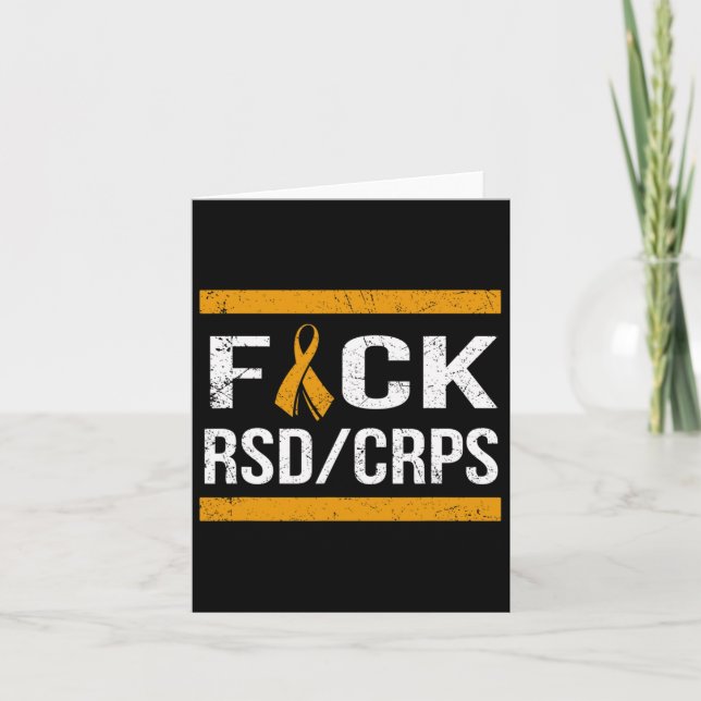 Support Rsdcrps Awareness T Shirt  Card (Front)