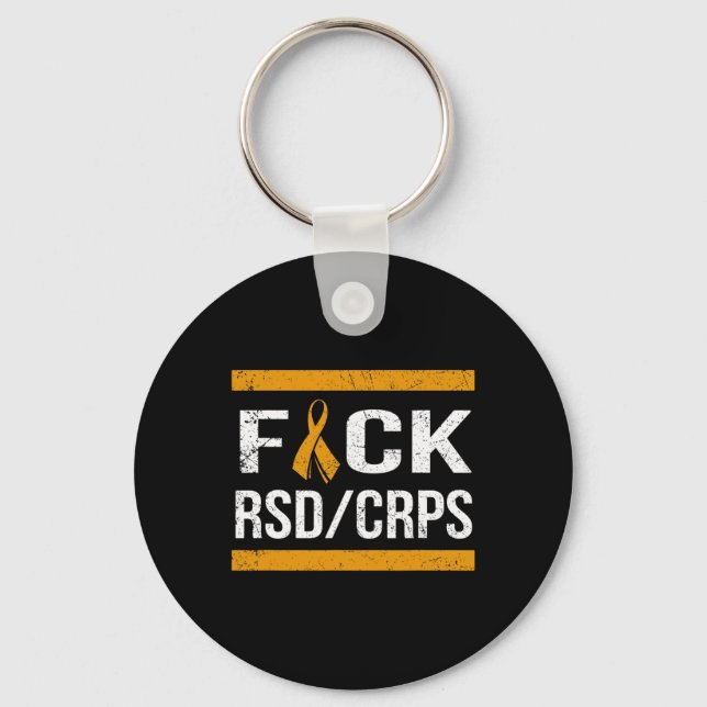 Support Rsdcrps Awareness T Shirt  Key Ring (Front)
