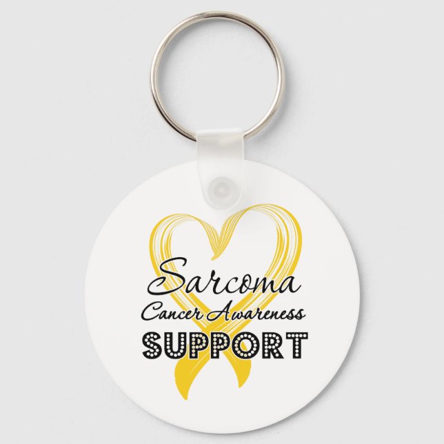 Support Sarcoma Cancer Awareness Key Ring (Front)