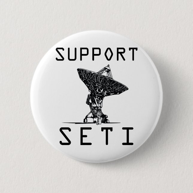 Support SETI 6 Cm Round Badge (Front)