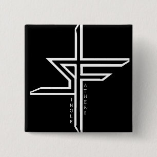 Support Single Fathers 15 Cm Square Badge