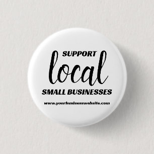 Support Small Business 3 Cm Round Badge