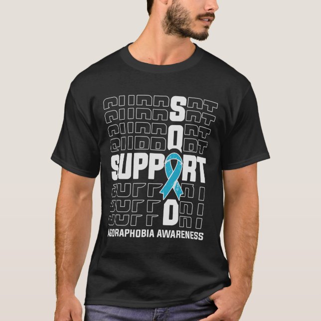Support Squad Agoraphobia Awareness T-Shirt (Front)