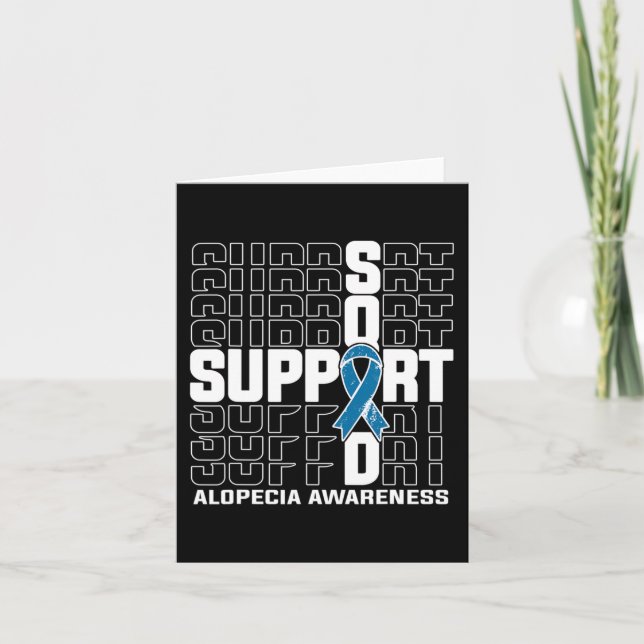 Support Squad Alopecia Awareness  Card (Front)