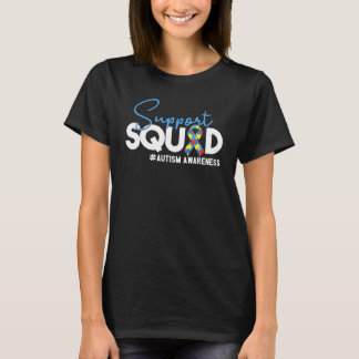 Support Squad Autism Awareness In April Ribbon Puz T-Shirt