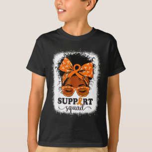 Support Squad Black Women Multiple Sclerosis Aware T-Shirt