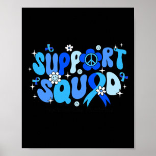 Support Squad Blue Ribbon Hydrocephalus Awareness Poster