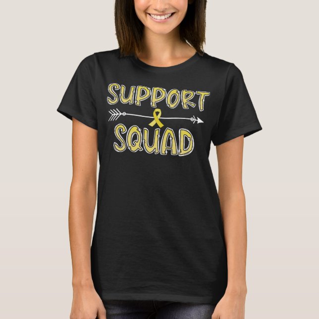 support squad bone cancer awareness gift T-Shirt (Front)