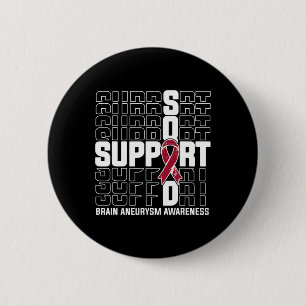 Support Squad Brain Aneurysm Awareness 1 6 Cm Round Badge
