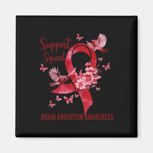 Support Squad Brain Aneurysm Awareness  Magnet (Front)